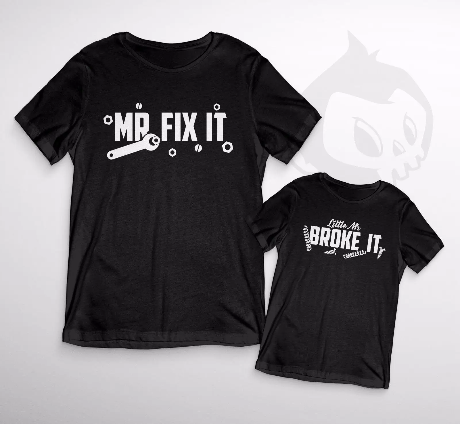 Футболки Fix It break Duo Маленький мистер-папа сын Забавный отец новинка крутая