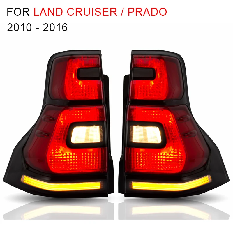 

LED Tail Light Assembly for Toyota Land Cruiser Prado 2010-2012 2013-2016 Tail Light Reverse Light Sequential Turning Signal