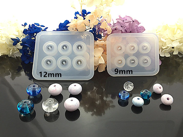 

Silicone Mold 9mm 12mm 16mm Cube ball beads with hole 6 compartment epoxy Resin Silicone Mould for jewelry handmade Craft