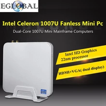 Дешевый Мини компьютер samll PC с Intel Celeron 1037U/1007u 1,5 ГГц безвентиляторный мини-неттоп домашний кинотеатр ПК микро компьютер ПК