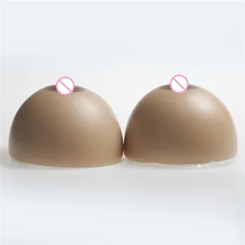 

2400g/Pair Drag Queen Silicone Breast Forms Prosthesis Fake Boobs Crossdresser Artificial Breasts Big Tits Classic Round