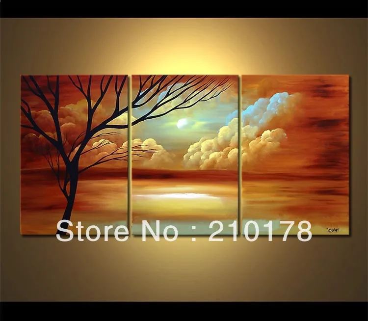 

handmade oil painting on canvas modern 100% Best Art Landscape oil painting original directly from artis LA3-151