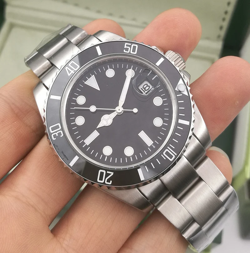 

Luxury Brand Ceramic Bezel Mens Top AAA 2813 Mechanical Stainless Steel Automatic Men Watch Sports Designer Watches Wristwatches