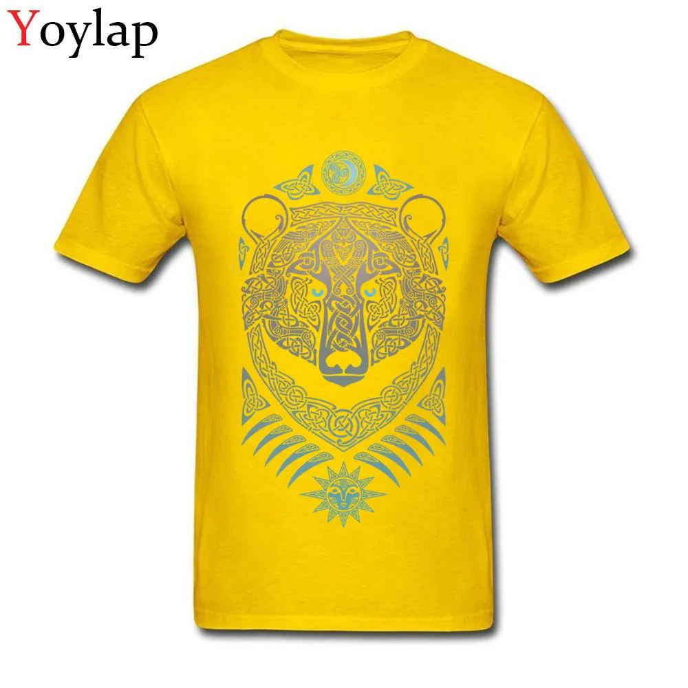 Normal Summer/Autumn FOREST LORD Tops Shirts High Quality Crewneck Short Sleeve Cotton Adult T Shirts Custom Tee-Shirt yellow
