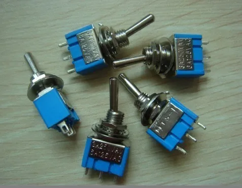 

3 Pin SPDT ON ON Toggle Switch 6A 125VAC