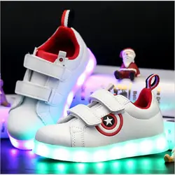 Ypyuna USB зарядки Малыш обувь светящиеся кроссовки светодиодный тапочки с подсветкой мальчиков обувь детская Tenis светодиодный светящиеся