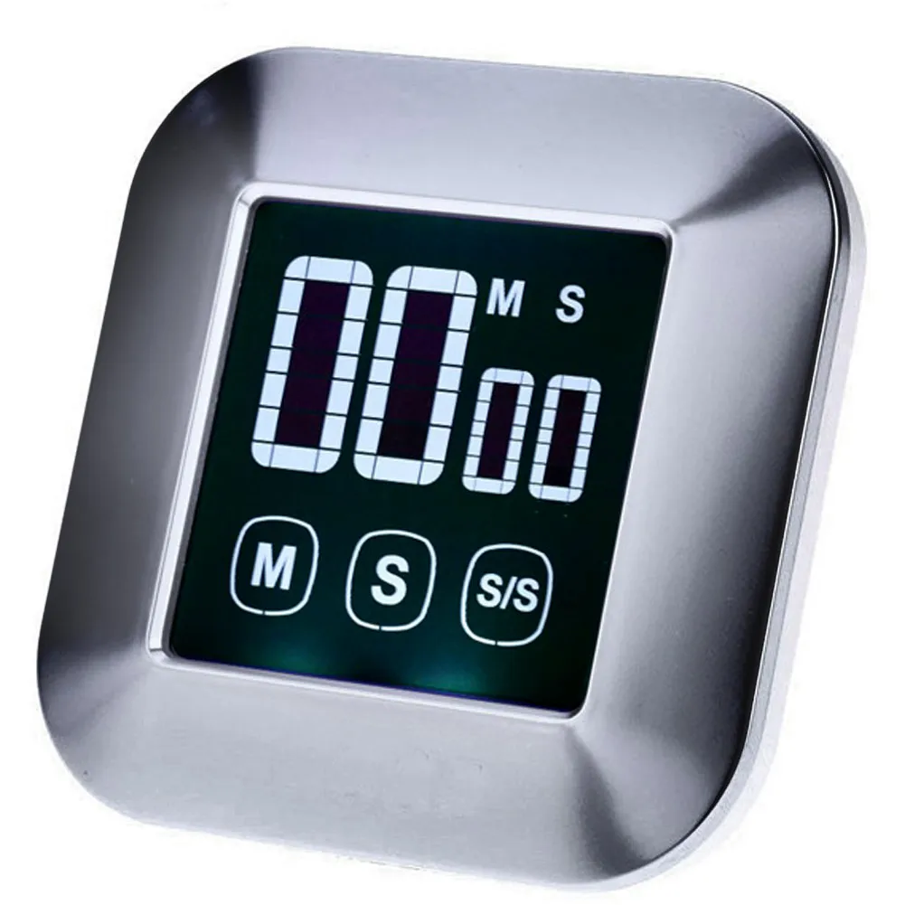 

Digital LCD Touch Instant Read Digital Timer BBQ Cooking Timer Countdown Alarm Clock For Kitchen With Magnet