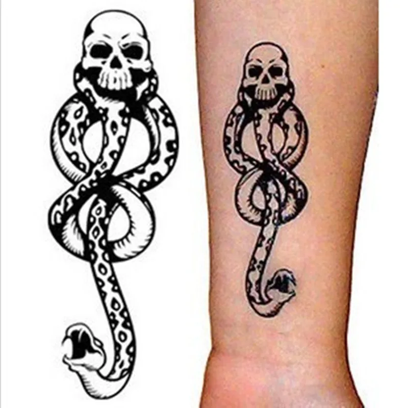 

5x Harry Potter Death Eaters Dark Mark Toys Tattoos for Cosplay Accessories And Dancing Party Accessories Dance Arm Art Make Up