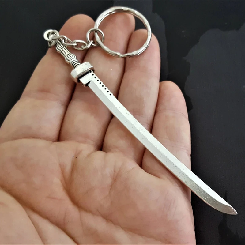 Самурай брелок в виде меча вдохновлен Ходячие мертвецы Michonne зомби катана меч кулон брелок 30