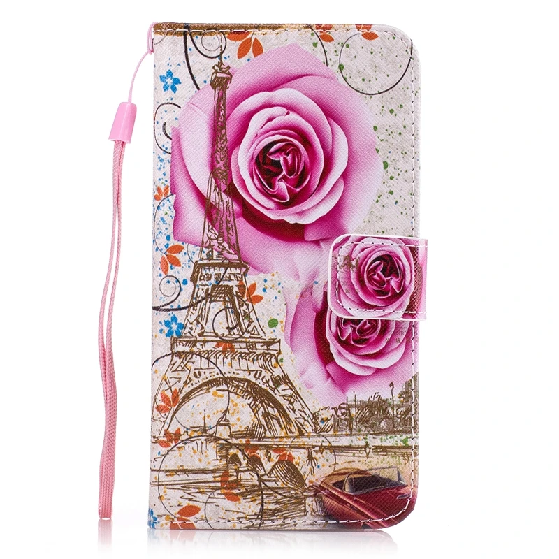 huawei pu case DD Biscus For Huawei Y5 2017 Case Flower Wallet Leather Flip Case For Huawei Y6 2017 MYA-L03 U29 L23 L41 L22 Y5III  Stand Cover pu case for huawei Cases For Huawei