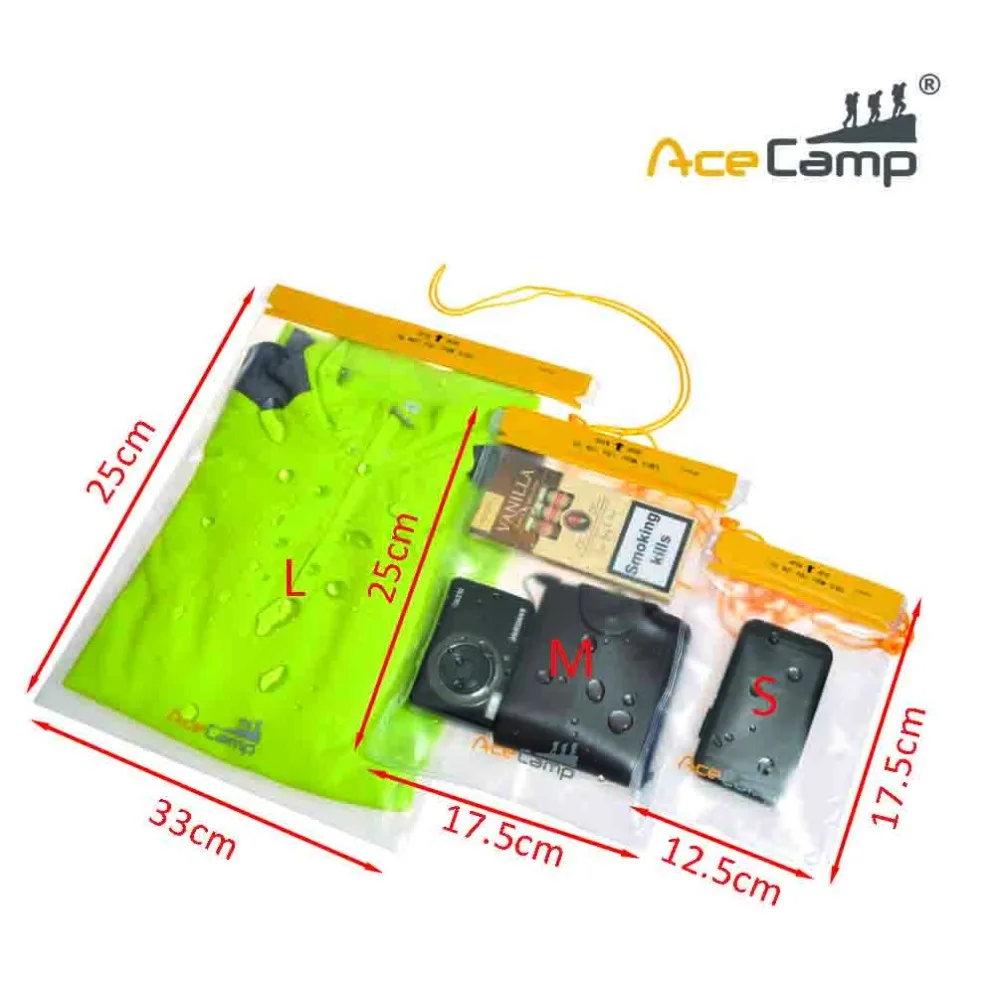 AceCamp Waterproof Credit Card Holder Transparent Passport Cover Case Travel Protector Fold |