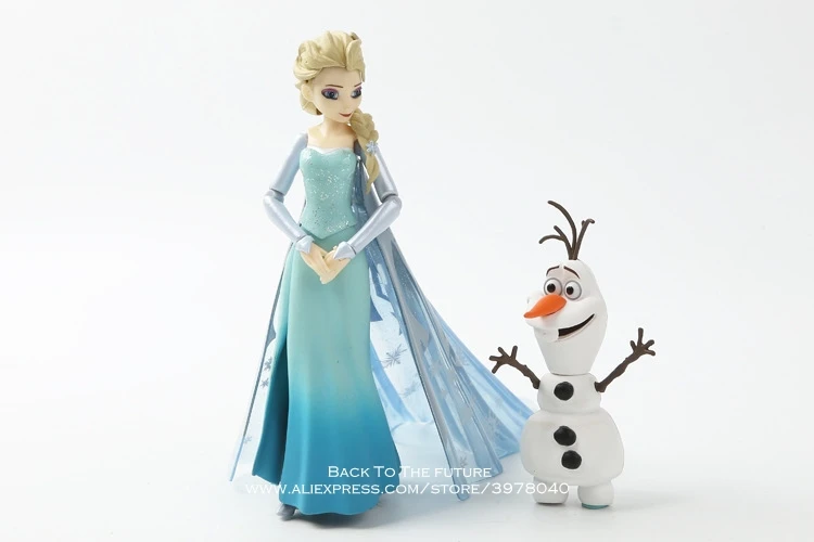 Disney Frozen Elsaprincess 2pcs/set 6.5-13cm Action Figure Posture Anime Decoration Collection Figurine Toy model for children
