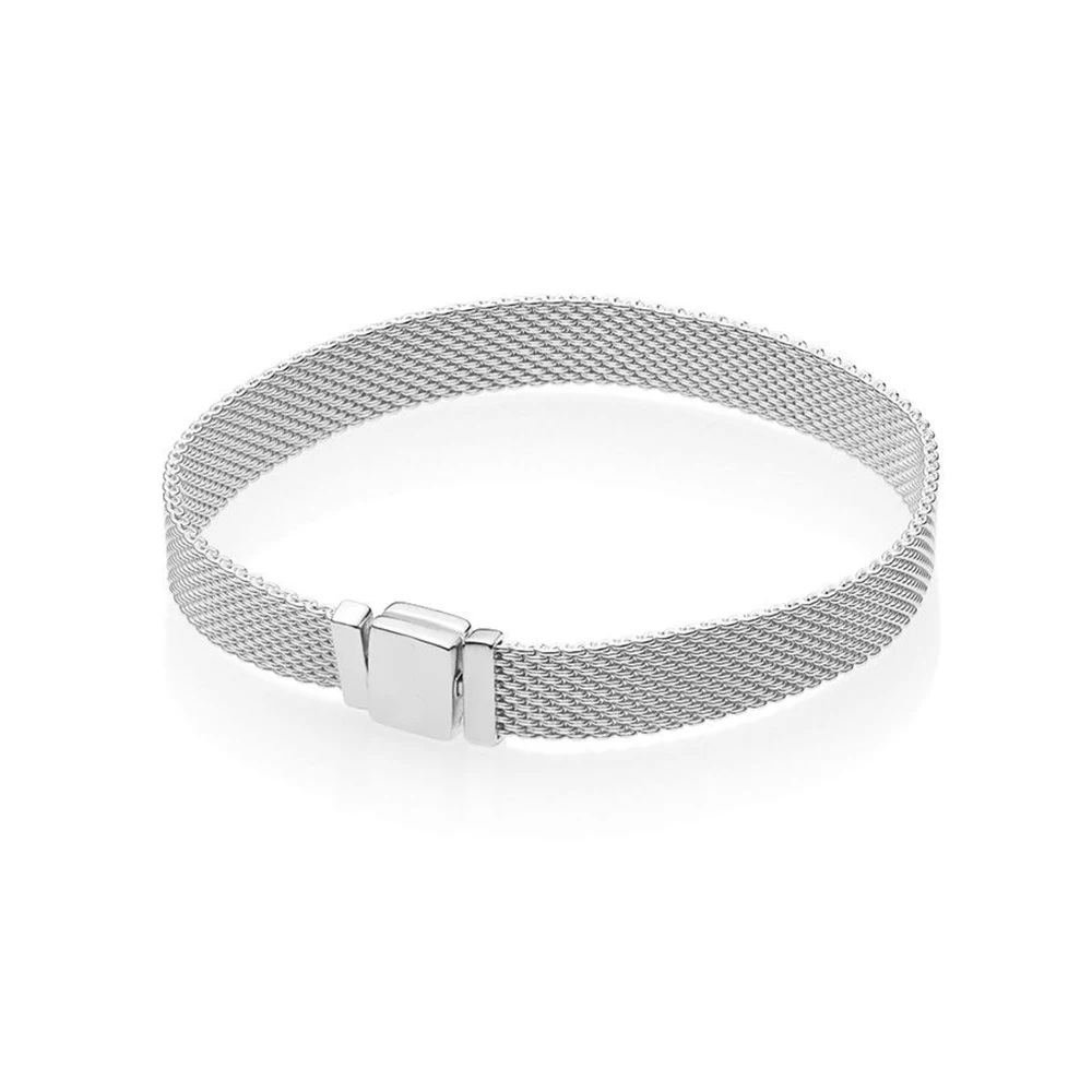 

100% Real 925 Sterling Silver Reflexions Bracelet Fit Original European Charms Diy Jewelry