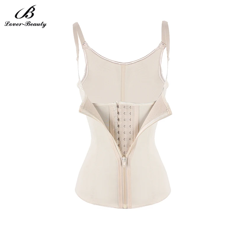 

Lover Beauty 6 Steel Bones Latex Waist Cincher Vest Sexy Waist Trainer Corsets Weight Loss Body Slimming Shaper Shapewear-B