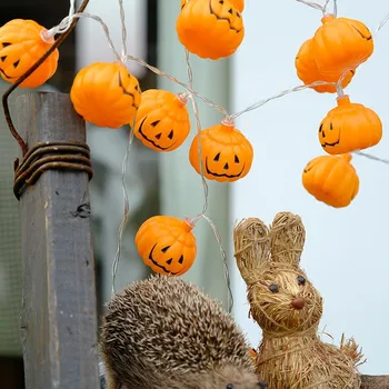 

1/2/3M String Pumpkin 10/20/30 LED String Lights Halloween Decoration Lights Warm White Halloween Home Decoration Accessories