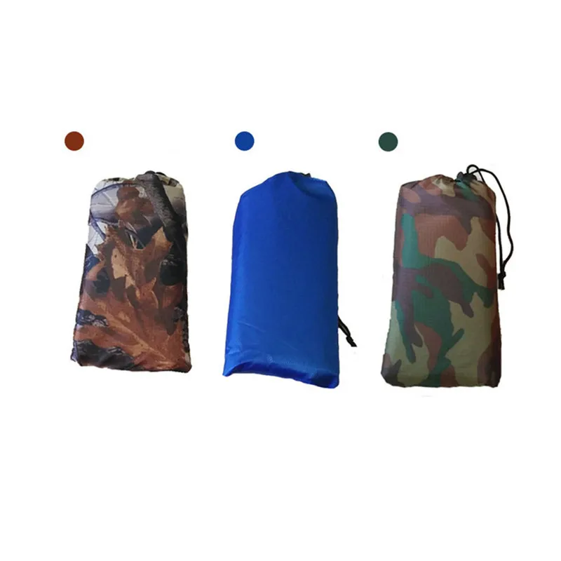 

3 In 1 Multi-purpose Raincoat Backpack Cover Rain Poncho Thickened Outdoor Climbing Camouflage Floor Seat rain poncho Camping 11