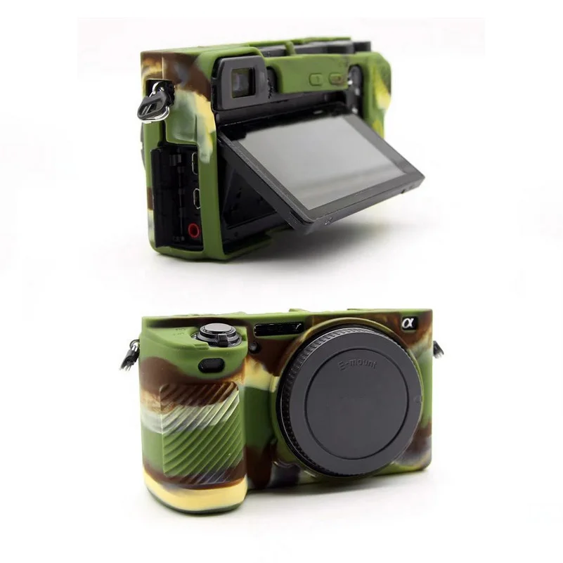 Soft Silicone Case Camera Body Protective Cover For Sony A6500 A6300 Mirrorless System Camera Rubber-3
