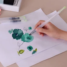 3 шт., набор кистей для акварельных кистей, нейлоновые насадки для хранения воды для волос, одноцветная кисть для рисования, каллиграфии, художника