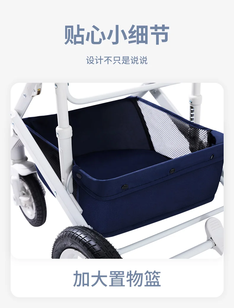 Moldura de Alumínio de Luxo Europeu de Alta Carrinho com Bandeja do Bebê Two way do Pram do Bebê Navio Rápido! Paisagem Dobrável Leve 28 Navio rápido! Carrinho de criança de luxo