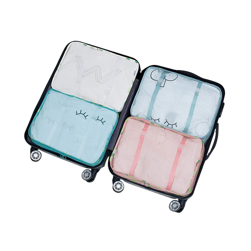 

1 Pcs Travel Clothing Packing Organizer Underwear Shoes Portable Luggage Net Bag Leisure Folding Trip Essential Accessories Item