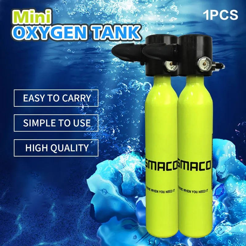 

Miniature oxygen cylinder Diving tank Yellow Diving Equipment Mini Scuba Diver Snorkel Adult Swimming Equipment Oxygen Tank