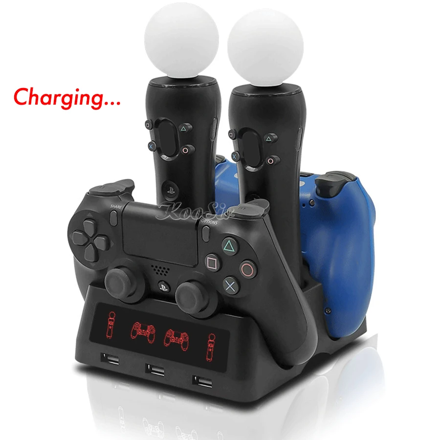 Контроллер PS4/Slim/Pro PS Move VR джойстик с зарядным устройством зарядной станцией PSVR