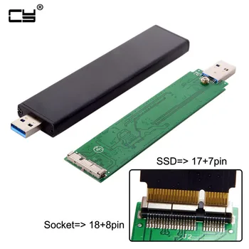 

USB 3.0 Male to 17+7pin SSD HDD Hard Disk Cartridge Drive for 2012 Macbook Air A1465 A1466