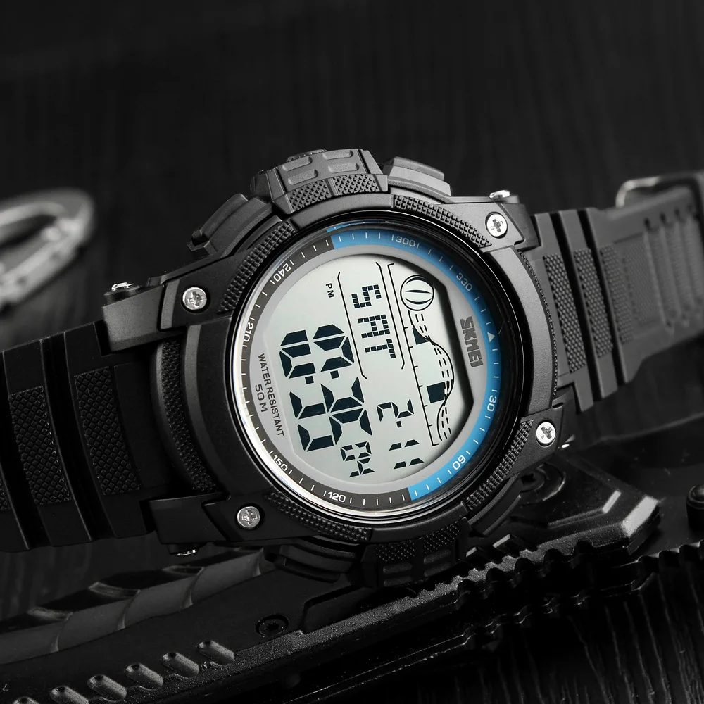 SKMEI СВЕТОДИОДНЫЕ цифровые военные мужские спортивные часы брендовые уличные цифровые спортивные часы мужские наручные часы с обратным отсчетом