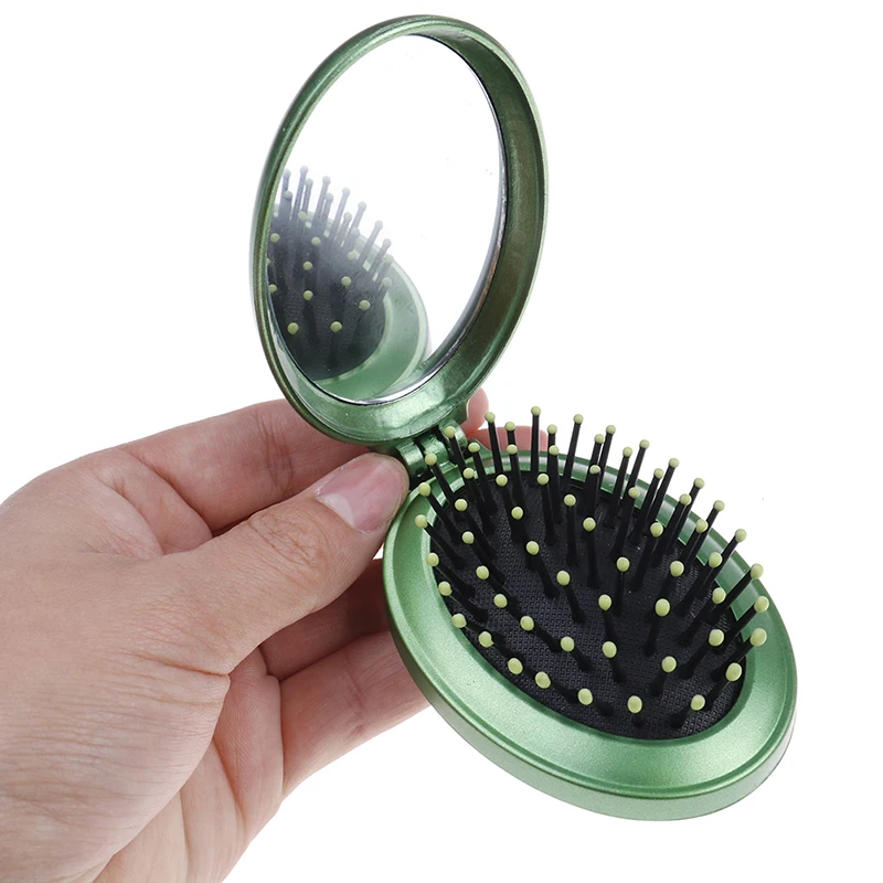 Новый макияж гребень расческа для волос с зеркалом Магическая Расческа массажная Антистатическая щетка для волос Tangle Портативный