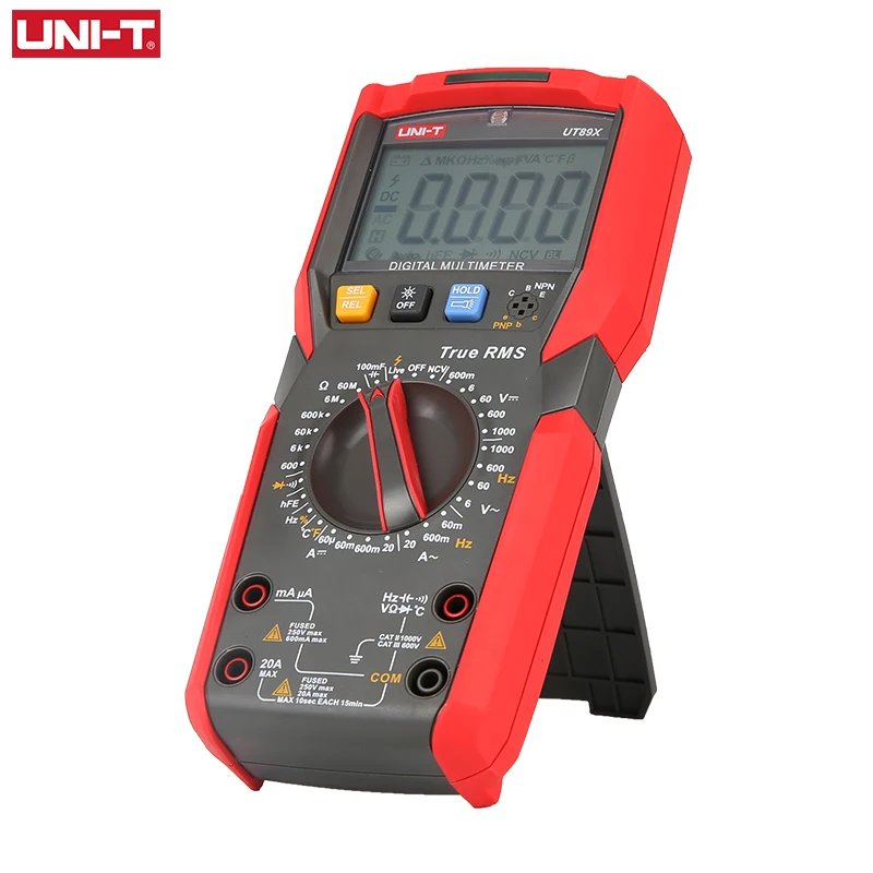 UNI T UT89X UT89XD Профессиональный цифровой мультиметр True RMS NCV 20A ток AC DC вольтметр