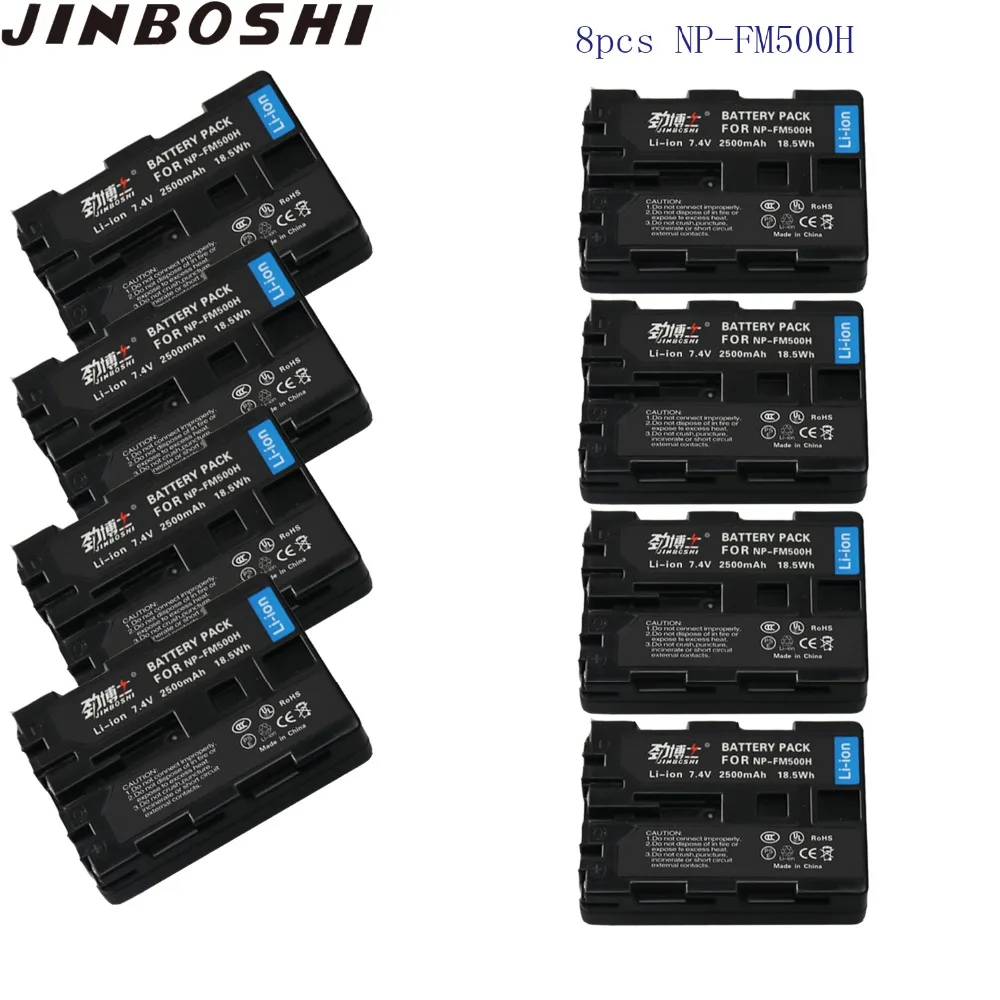 

Hot sale 8Pcs/lots 2500mAh NP-FM500H NP FM500H NPFM500H FM500 Camera li-ion Battery For Sony A57 A58 A65 A77 A99 A550 A560 A580