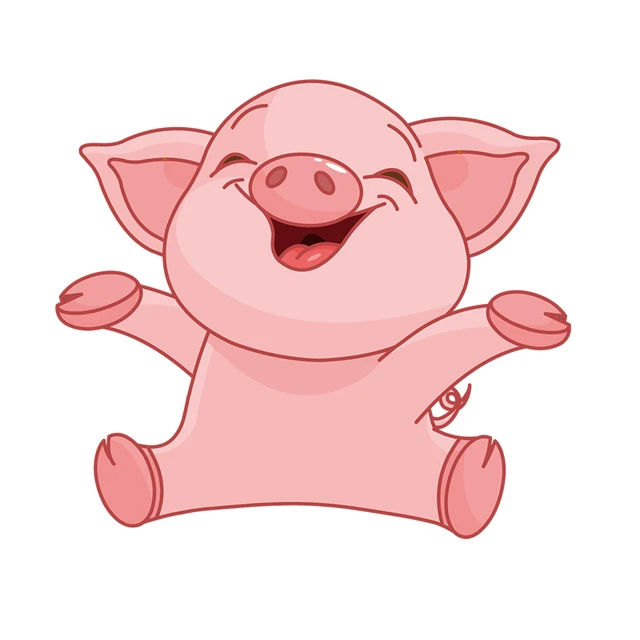 rylybons car sticker funny piggy pig cartoon 22 19cm vinyl window