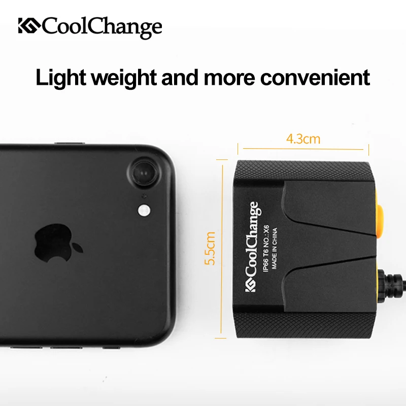 CoolChange LED Bike Light Waterproof Bicycle Flashlight T6 Lamp Power Bank USB Headlight Front Light MTB Bicycle Accessories CoolChange LED Bike Light Waterproof Bicycle Flashlight T6 Lamp Power Bank USB Headlight Front Light MTB Bicycle Accessories