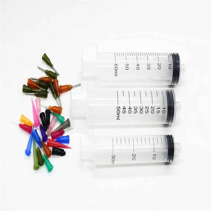 

SMT SMD PCB Solder Paste Adhesive 30CC 50CC 60CC Glue Liquid Dispenser +20pcs Dispensing Needle Welding Fluxes For Welding Tools