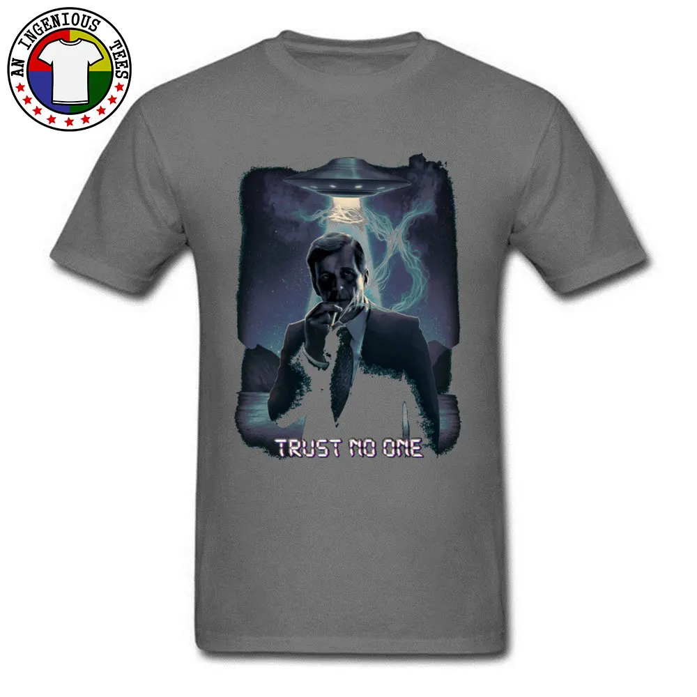 Europe Group Father Day Cotton O Neck Men Tops Shirts Funny Tops Shirt Slim Fit Short Sleeve Tshirts Wholesale Trust no one Cigarette Smoking Man 4132 carbon