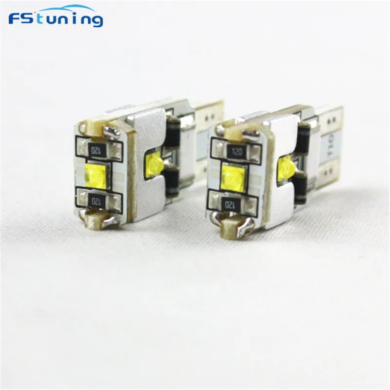 FSTUNING 3SMD 9W T10 W5W 168 194 CANBUS Error Free светодиодный автомобиль Авто дневные ходовые огни