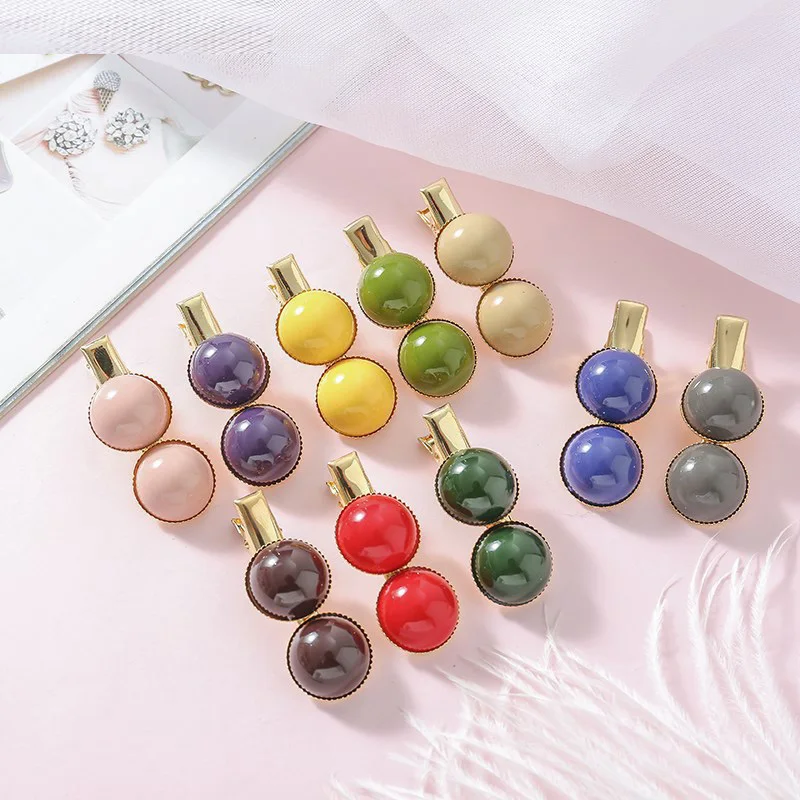 

Candygirl 10 Candy Colors Imitiation Pearl Hair Clip Barrettes for Women Elegant Girls Hairpins Hair Headwear Accessories
