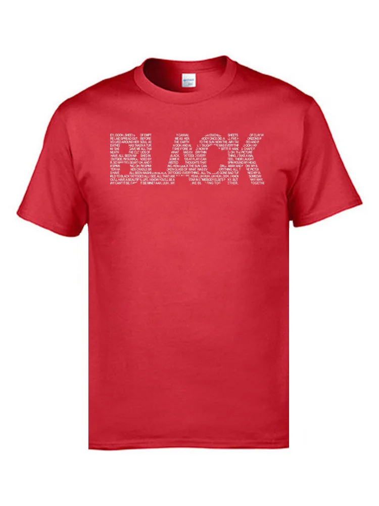 New Design Mens Tshirts Black II 12014 Summer Tops Shirt Pure Cotton Short Sleeve Casual T-Shirt Crewneck Free Shipping Black II  12014 red