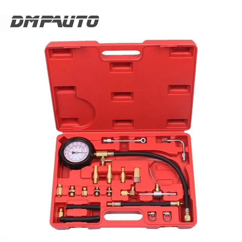 

0-140PSI Fuel Injector Injection Pump Pressure Tester Gauge Kit Car Tools