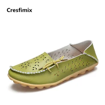 

Cresfimix women comfortable slip on flat loafers lady casual street stylish flat shoes female comfortable summer shoes b2109