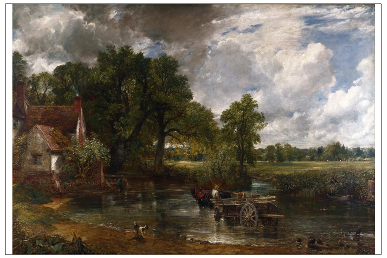 

landscape canvas prints giant posters classical scenery art pastoral Imagich Top 100 prints The Hay Wain 1821 By John Constable