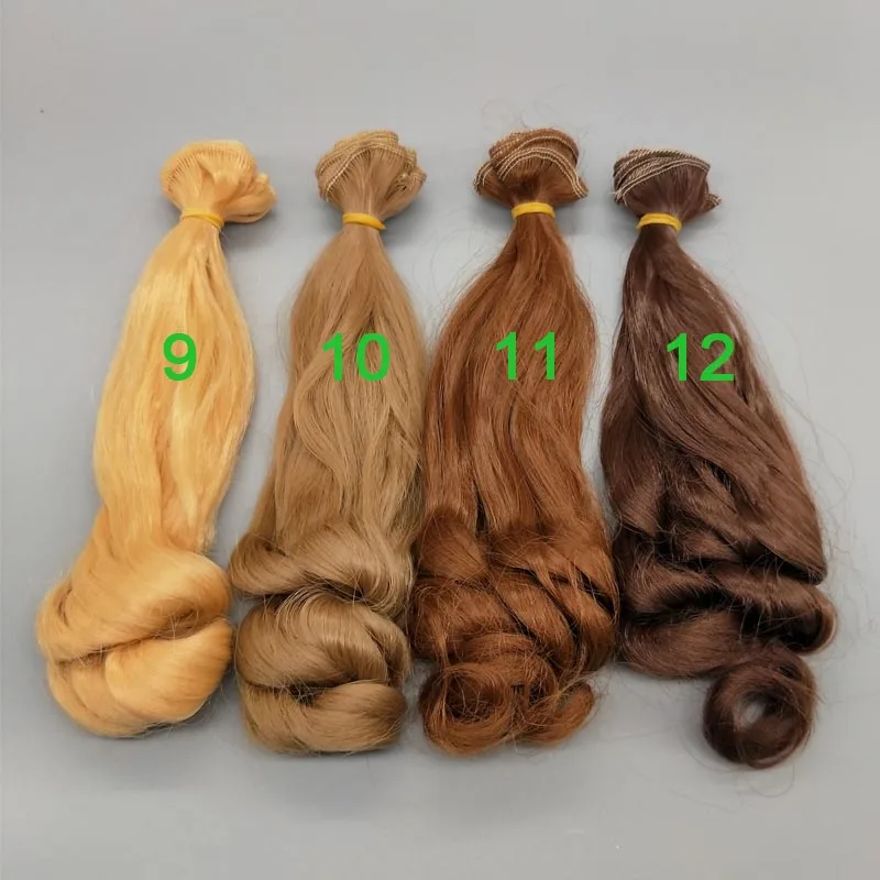 1 шт. аксессуары для кукол BJD волосы DIY Вьющиеся кукольные волосы 15 см