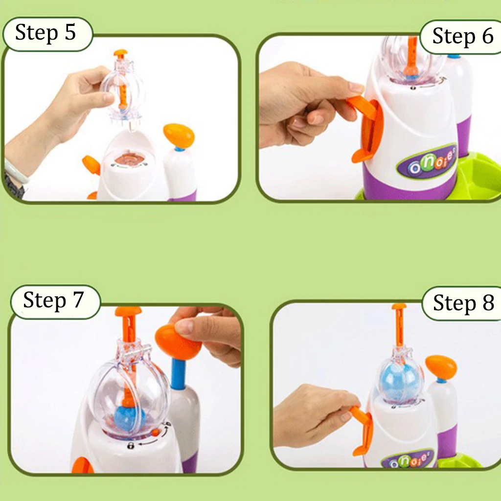 Magic Sticky Balloon Inflator Set DIY Craft Kits Fun Inflatable Toys for Kids Aged 4 and Up