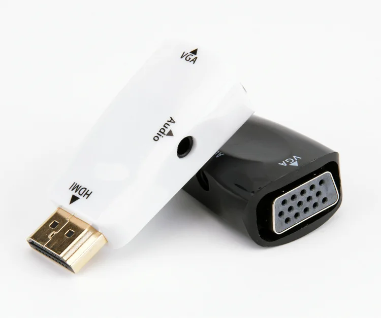 HDMI к VGA конвертер hdmi vga адаптер с аудио hdmitovga папа женскому переключатель дисплей