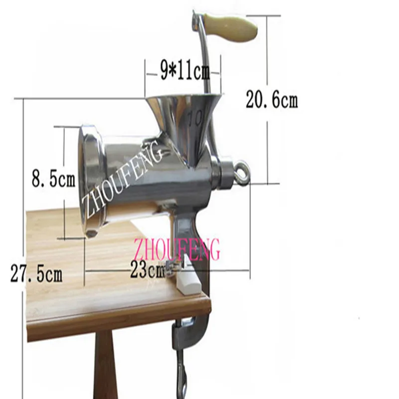Мясорубка из нержавеющей стали многофункциональная ручная для домашнего использования 10# ZF