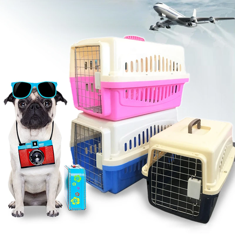 

Free Shipping Brand ABS Dog/Cat Pet air travel box Carrier Cage Pet Capsule Bag/Carriage House Dog Walking/Shopping/Trip Kennel