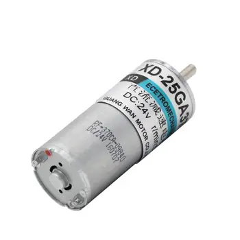 

12V24V miniature DC gear motor 5W slow forward and reverse gear small motor 25 low speed speed motor