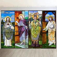 Иисус/Христос Бог/наш небесный отец на заказ размер оконная пленка стеклянные пленки зеркальные наклейки матовый витраж Cotholicism плакат