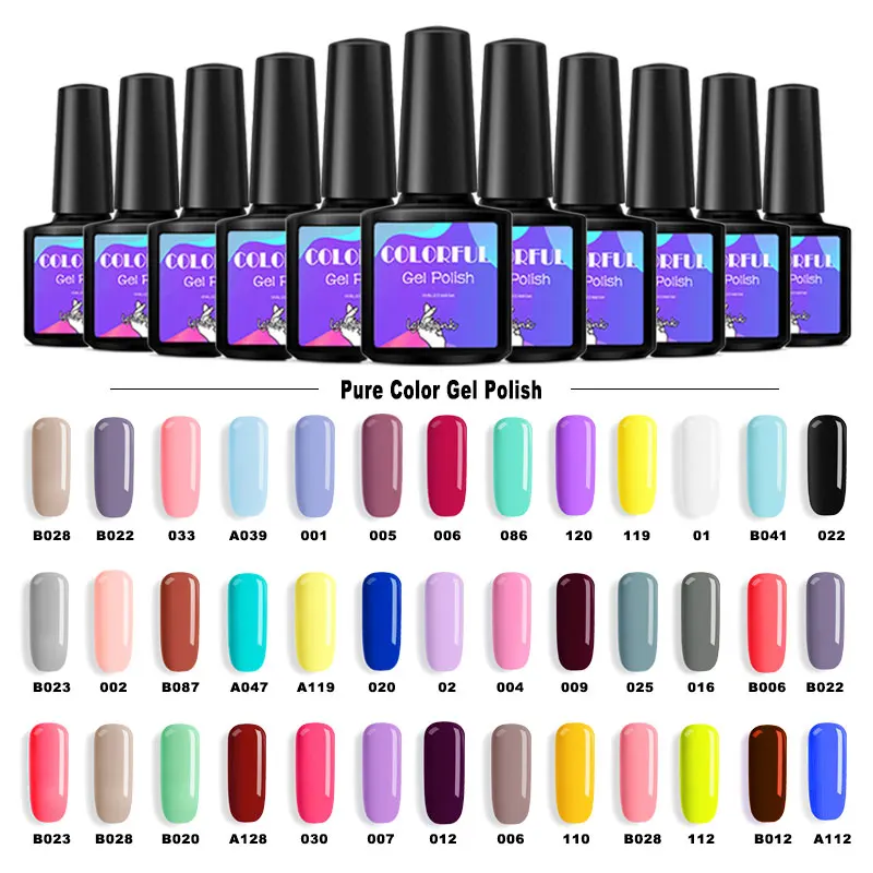 

Lghzlink Nail Gel Polish 8ml Hybrid Varnish For Nail Art Semi Permanent UV Gel nail polish Set For Manicure Base Top Coat Primer
