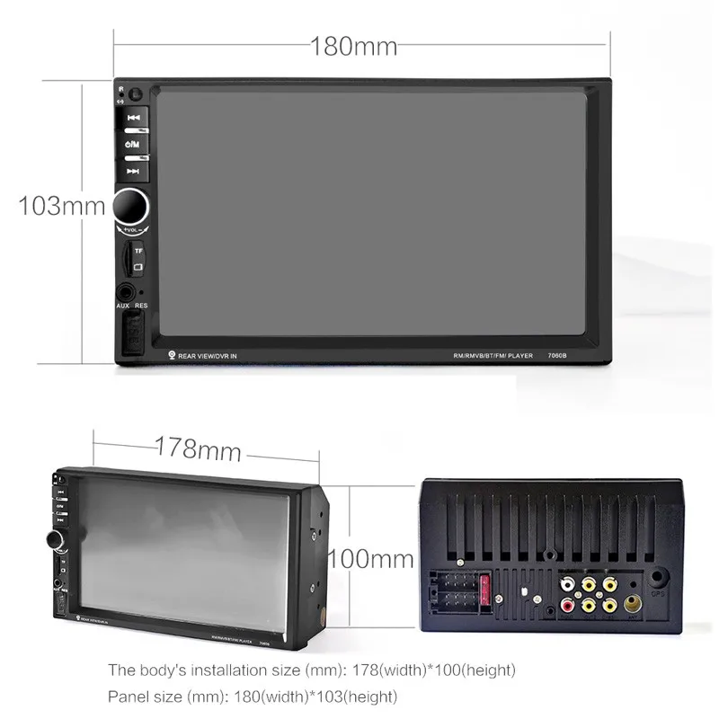 7060b 7 дюймов с Bluetooth цветной TFT экран аудиомагнитолы автомобильные стерео и MP4-плеер 12 в авто 2-DIN с FM радио вход AUX поддержка USB памяти SD ГМК поддержка форматов JPEG, WMA и мр5 7060b 7 дюймов с Bluetooth цветной TFT экран аудиомагнитолы автомобильные стерео и MP4-плеер 12 в авто 2-DIN с FM радио вход AUX поддержка USB памяти SD ГМК поддержка форматов JPEG, WMA и мр5